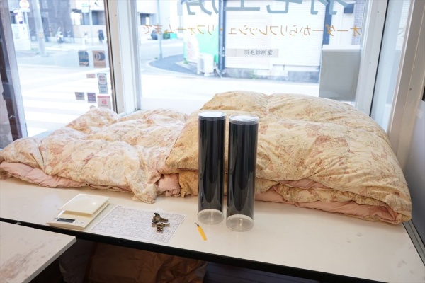 子供たちが巣立ちし布団を断捨離しようと羽毛布団を持って来られました。画像