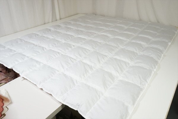 ふるさと納税より逸品アイダーダウン肌掛け布団のご注文画像