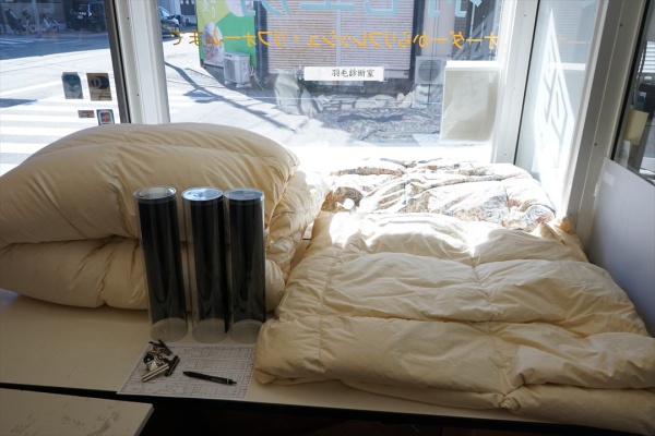 20年使ったダブルの冬用と肌用、シングル肌用の３枚をセミダブル冬用と肌用、シングル肌用にリフォーム画像