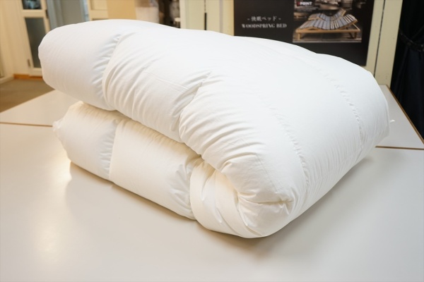 愛知県一宮市よりポーランド産ホワイトグースでシングルサイズ冬用レギュラー羽毛布団のご注文画像