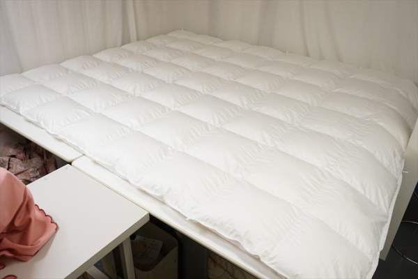 海外製の掛けカバーサイズに合わせて羽毛布団をオーダーメイドでご注文画像