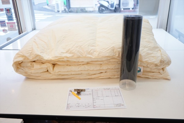 20年使った大塚家具ダウナ羽毛布団をリフォーム画像